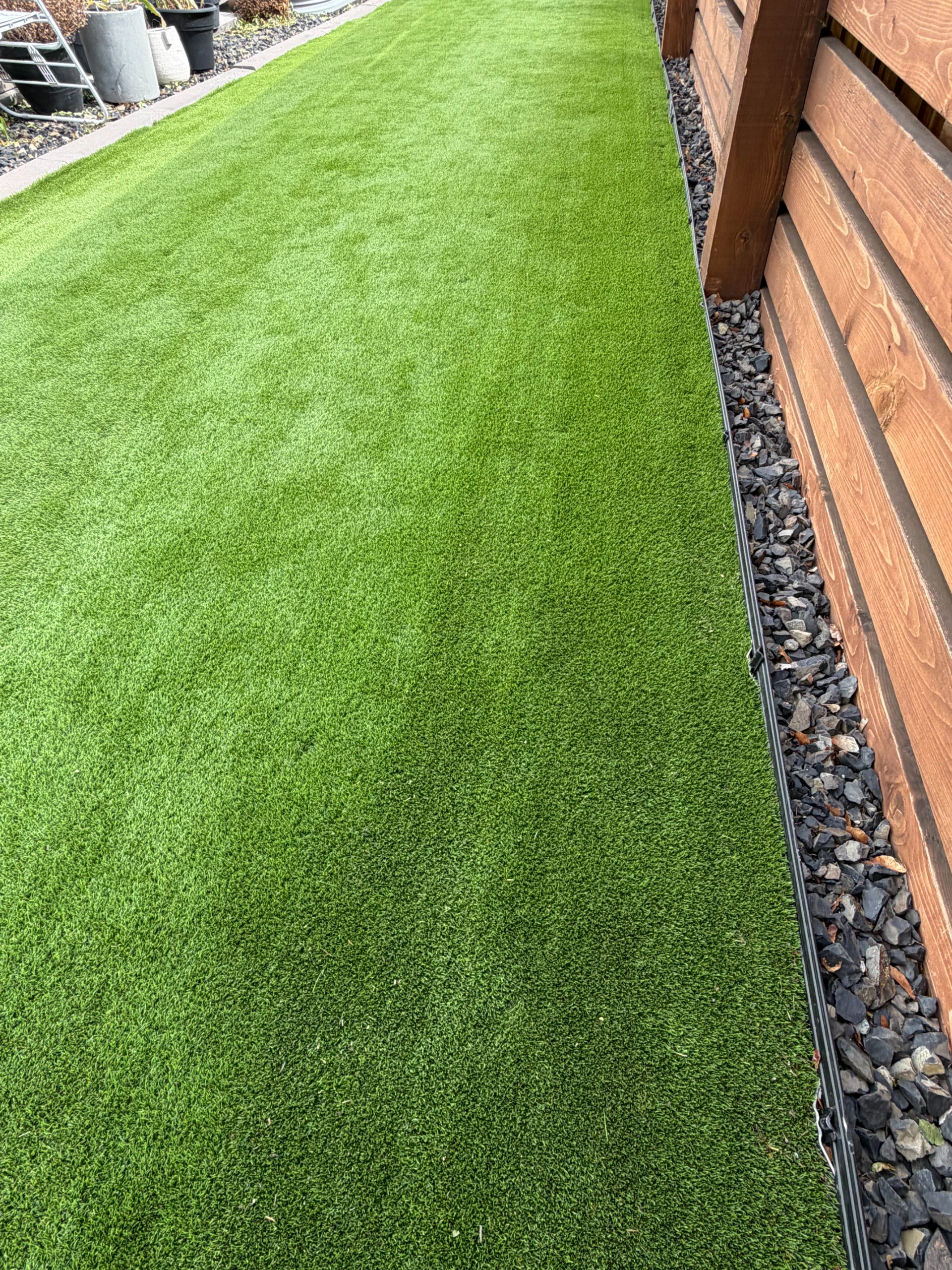 After — side yard